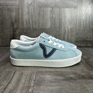 Vans Sports Low Women's size 6 Light Blue Suede Shoes